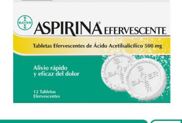 Aspirina Efervescente 500 mg Caja x 12 Tabletas
