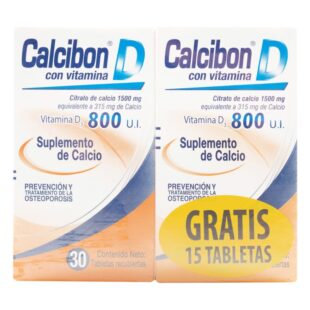 CALCIBON D 800 UI 30 TBS GRATIS 15 TBS