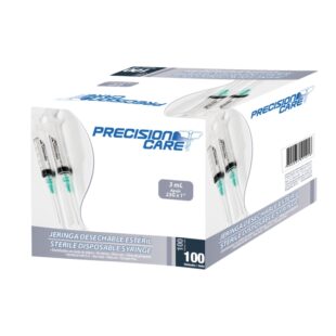 JERINGA 3P 3ML 23X1 PRECISION 100 UND
